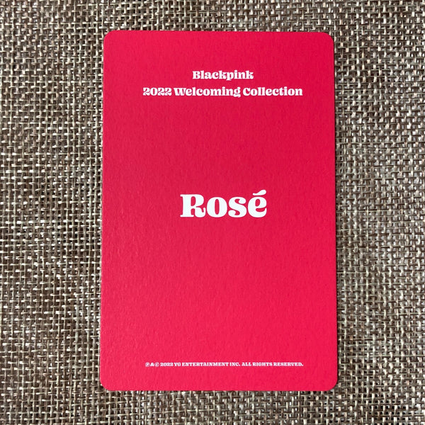 BLACKPINK ROSE #2 [ 2022 Welcoming Collection ] Official Photocard / New / Gift
