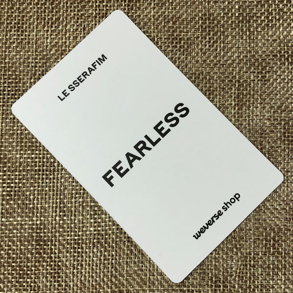 LE SSERAFIM KAZUHA [Fearless JAPAN Weverse] Official Photocard, 1st / New / Gift