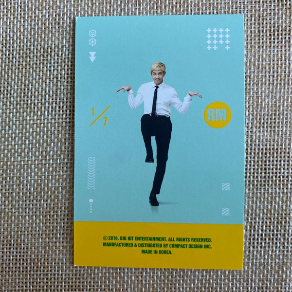 BTS RM 1/7 [ 3rd Muster ARMY.ZIP ] Official Player Card Photocard / New / Gift