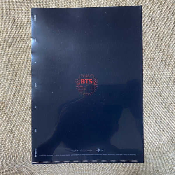 BTS [2014 Live Trilogy The Red Bullet] Official Clear File Set / New, Rare /+G
