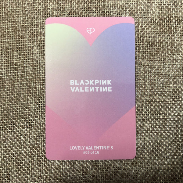 BLACKPINK JISOO #1 [ THE GAME Photocard Collection ] Valentine's Ed / New/GFT
