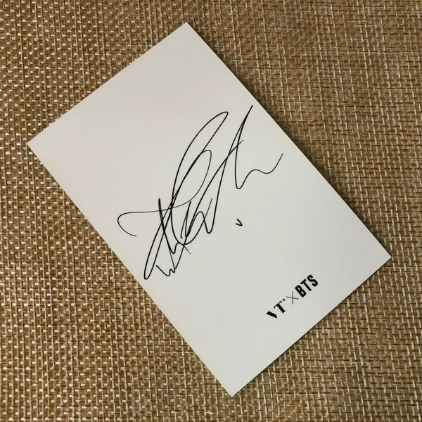 BTS V #1 [ VT Think Your Teeth ] Official Photocard, Black White / New / Gift