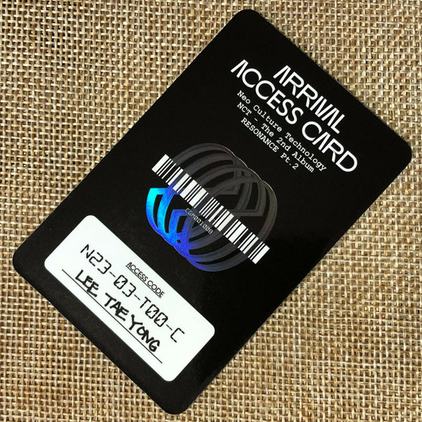 NCT2020 TAEYONG [RESONANCE Pt.2] Official Photocard, Arrival Access Card / Gift