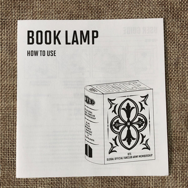 BTS [GLOBAL OFFICIAL FANCLUB 7th ARMY MEMBERSHIP KIT] BOOK LAMP Only / Gift