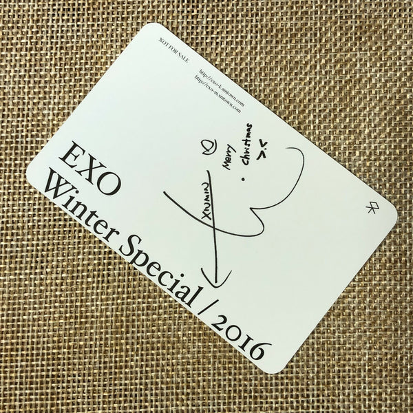 EXO XIUMIN [2016 Winter Special For Life] Official Photocard / New, Rare / Gift