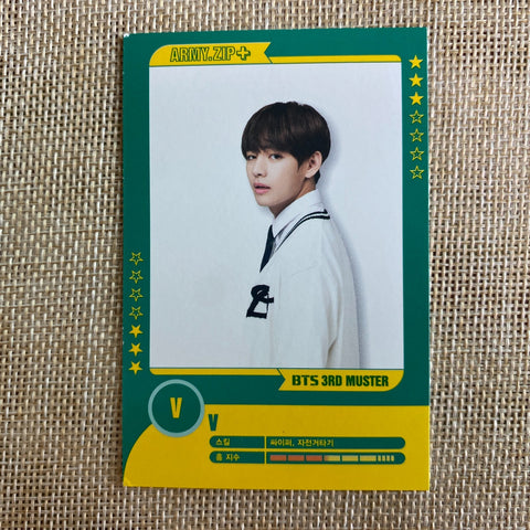 BTS V 3/7 [ 3rd Muster ARMY.ZIP ] Official Player Card Photocard / New / Gift