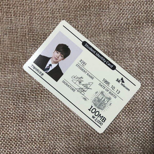 BTS JIMIN [ SKT SK Telecom ] Official Data Coupon Card Photocard / New / Gift