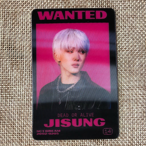 NCT DREAM JISUNG [GLITCH MODE] Official Lenticular Photocard, Glitch / Gift