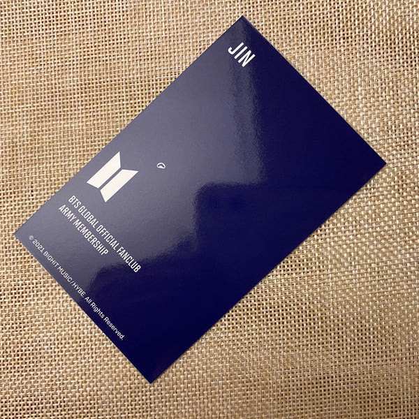 BTS JIN [Fanclub ARMY 8th Membership Kit] Official Photocard / New, Rare / Gift
