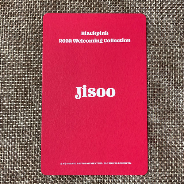 BLACKPINK JISOO #4 [ 2022 Welcoming Collection ] Official Photocard / New / Gift