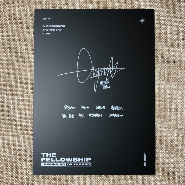 ATEEZ JONGHO [THE FELLOWSHIP : BEGINNING OF THE END DVD] Official Mini Poster