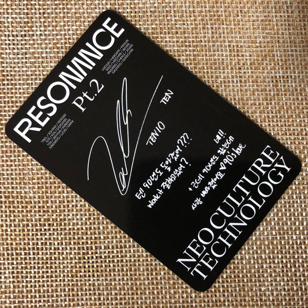 NCT 2020 TEN [ RESONANCE Pt.2 Arrival ] Official Photocard / New / Gift