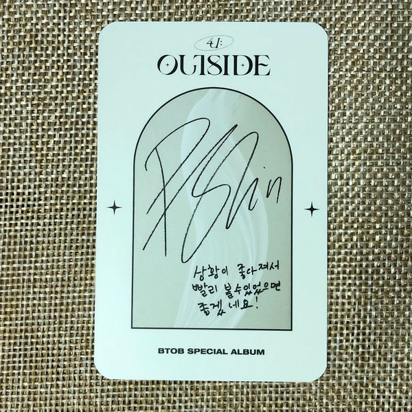 BTOB 4U PENIEL #1 [OUTSIDE] Official Photocard, Special Awake Ver. / New / Gift