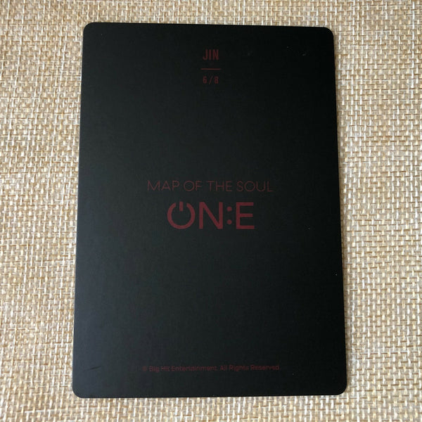 BTS JIN 6/8 [ Map of the Soul ON:E ] Official Mini Photocard, ONE / New / Gift