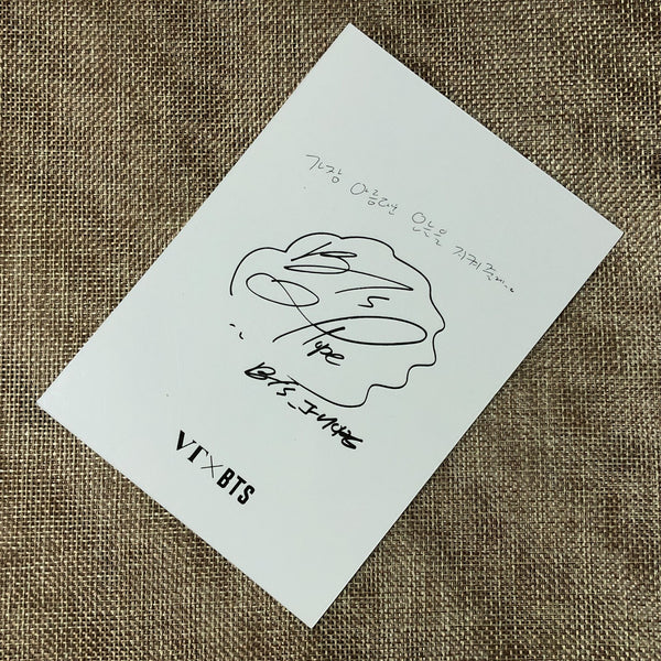 BTS J-HOPE [ VT Cosmetics Sign Message ] Official Postcard / New / Gift