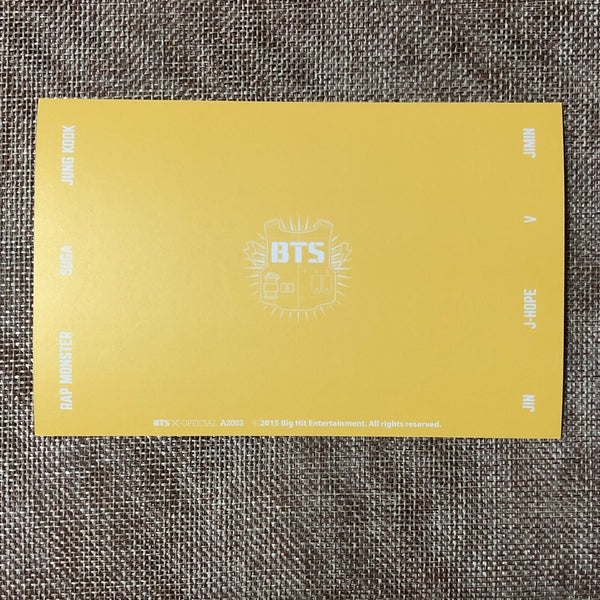 BTS UNIT #1 [GLOBAL OFFICIAL FANCLUB 2nd ARMY MEMBERSHIP KIT] Postcard / Gift
