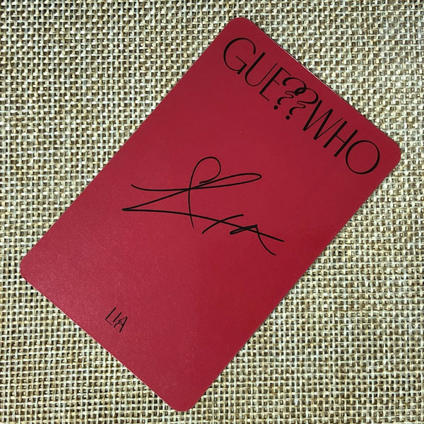 ITZY LIA #2 [ GUESS WHO ] Official Photocard, 4th Mini Album / New / Gift