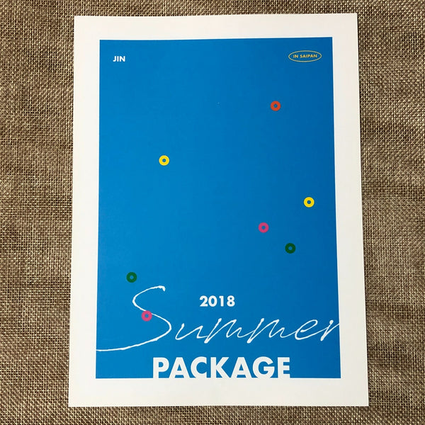 BTS JIN [ Summer Package 2018 in Saipan ] Official Mini Poster / New / Gift