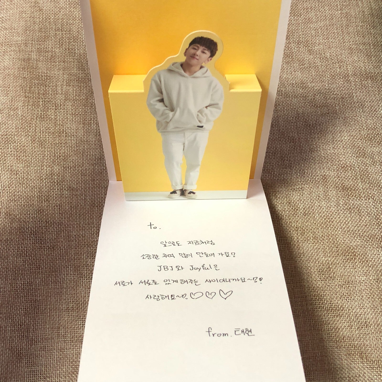 JBJ TAE HYUN [True Colors] Official Pop Up Card Photocard, 2nd Mini / New / Gift