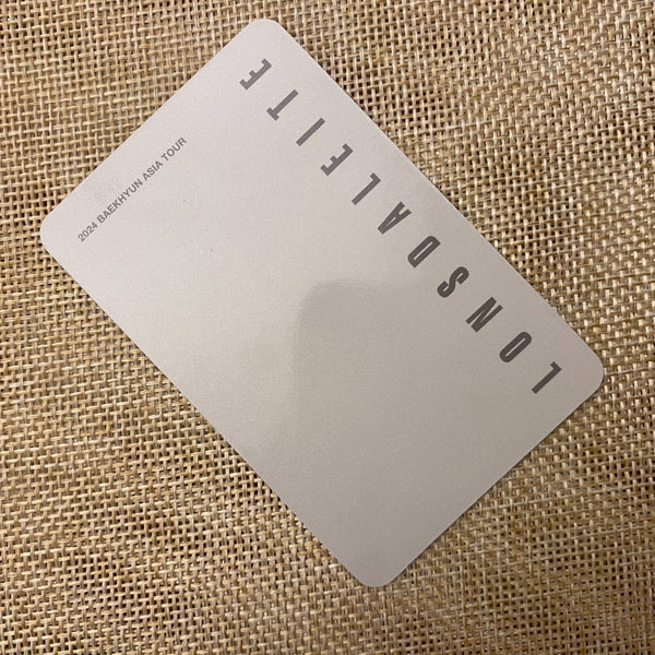 EXO BAEKHYUN #6 [Asia Tour Lonsdaleite Selfie] Official Photocard / New, Rare