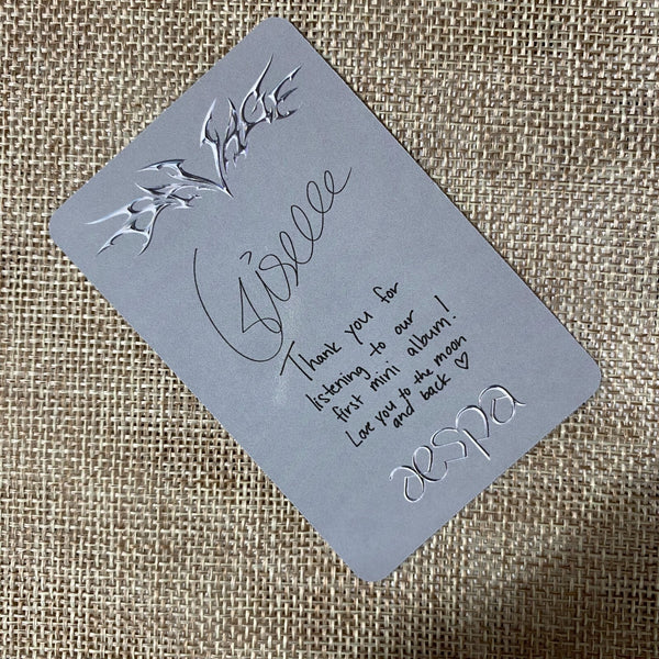 AESPA GISELLE [ SAVAGE Official Photocard ] Synk Dive Ver / New /+Gift