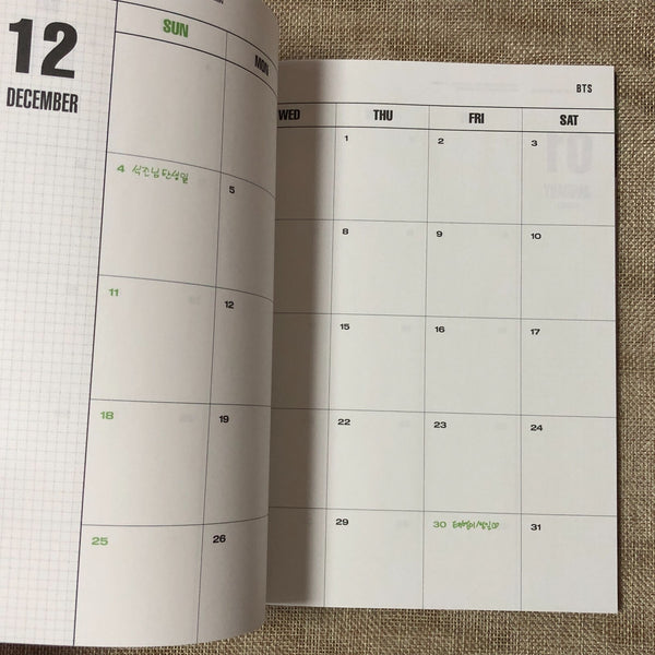 BTS GROUP [ 2022 Season's Greetings ] Official Diary / New / Gift