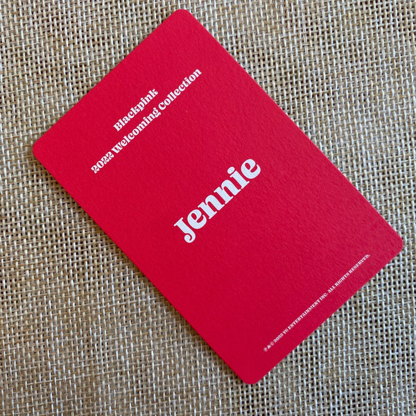 BLACKPINK JENNIE #4 [2022 Welcoming Collection] Official Photocard / New / Gift