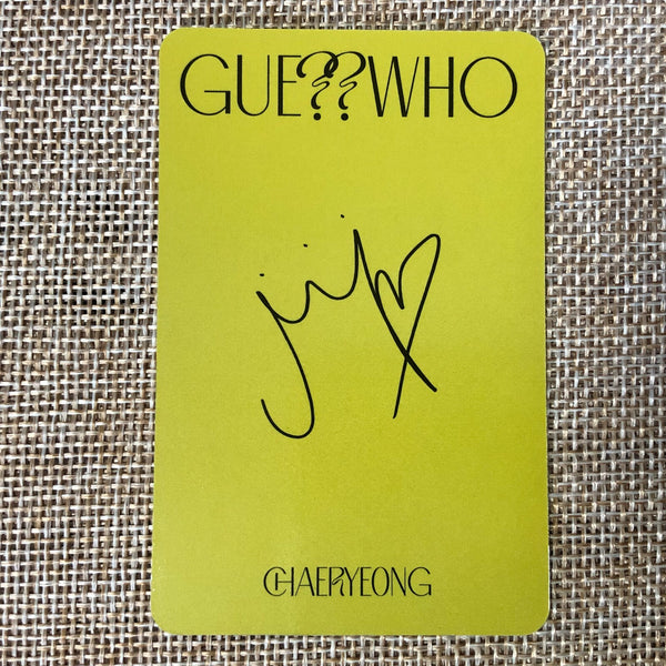 ITZY CHAERYEONG #3 [ GUESS WHO ] Official Special Photocard / New / Gift