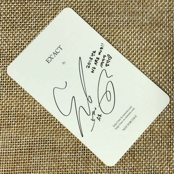 EXO SUHO [ EXACT EX'ACT ] Official Photocard, 3rd Album Korean Ver. / New / Gift