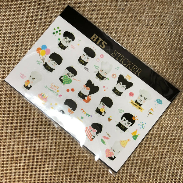 BTS GROUP [ SKOOL LUV AFFAIR ] Official Sticker Set / New, Rare / Gift