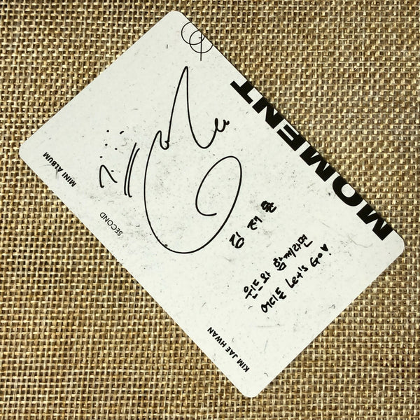 KIM JAEHWAN [ MOMENT ] Official Photocard, DAY Ver, 2nd Mini Album / New / Gift