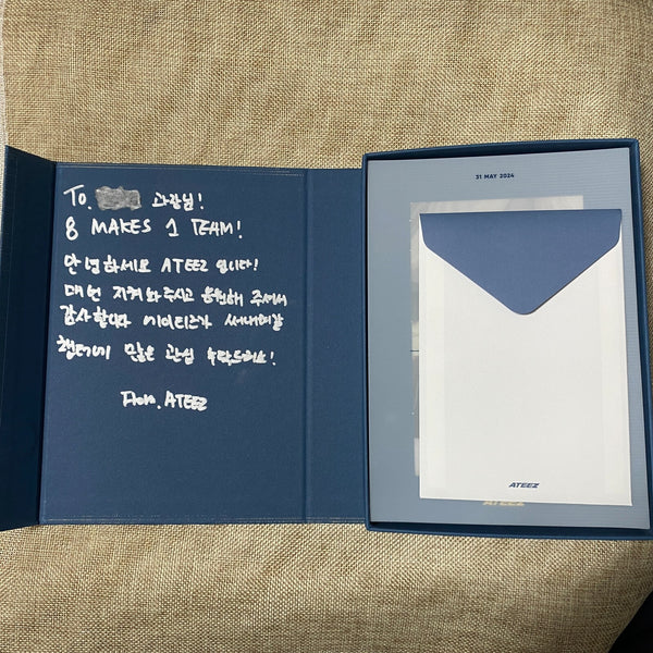 ATEEZ All Member Signed Promo Album [Golden Hour Part. 1] Message Full Set /+G