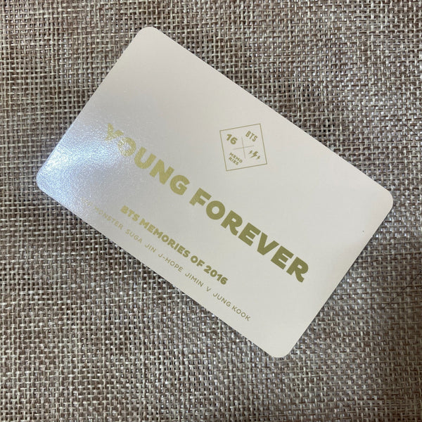 BTS GROUP [ Memories of 2016 DVD YOUNG FOREVER ] Official Photocard / New / Gift