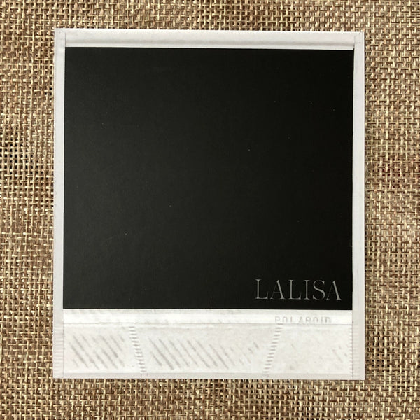 BLACKPINK LISA #1 [LALISA] Official Polaroid Photocard, Black Ver. / New / Gift
