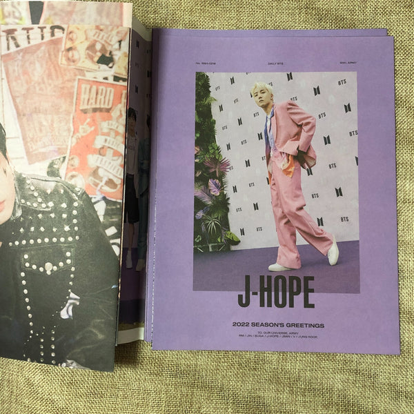 BTS GROUP [ 2022 Season's Greetings ] Official Tabloid Poster Set / New / Gift