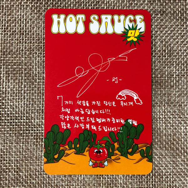 NCT DREAM RENJUN [ HOT SAUCE ] Official Photocard, Crazy Ver / New / Gift