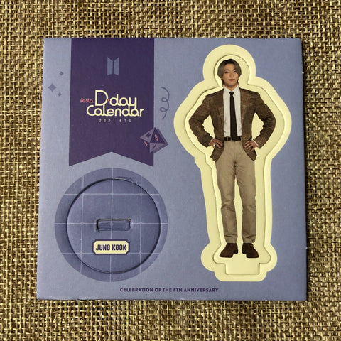 BTS JUNGKOOK [FESTA D-Day Calendar 8th Anniversary] Official Stand / New / Gift