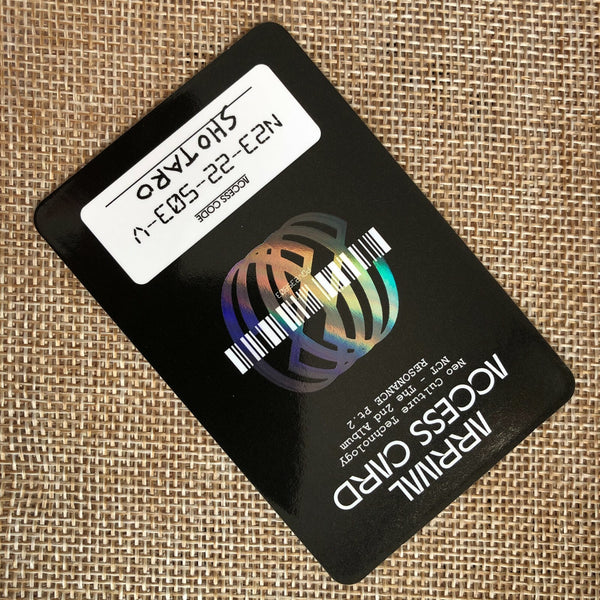 NCT2020 SHOTARO [RESONANCE Pt.2] Official Photocard, Arrival Access Card / Gift