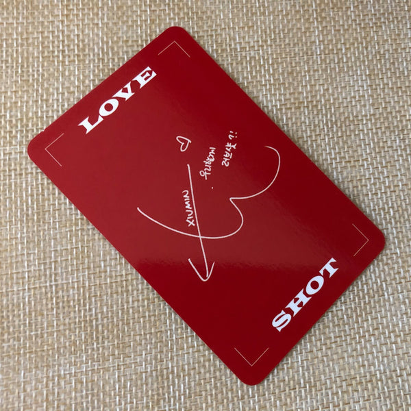 EXO XIUMIN #2 [ LOVE SHOT ] Official Photocard, 5th Repackage Album / New / Gift