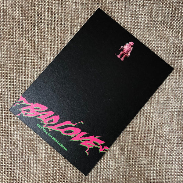 SHINEE KEY #1 [BAD LOVE SPACE RAY GUN] Official Postcard, 1st Mini / New / Gift