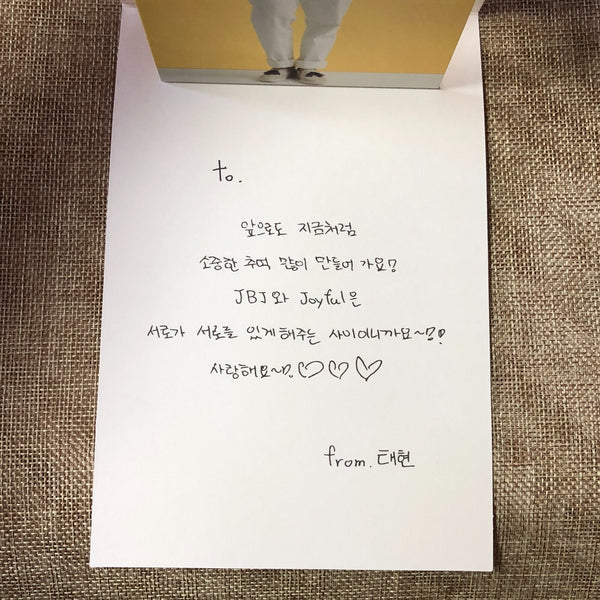 JBJ TAE HYUN [True Colors] Official Pop Up Card Photocard, 2nd Mini / New / Gift