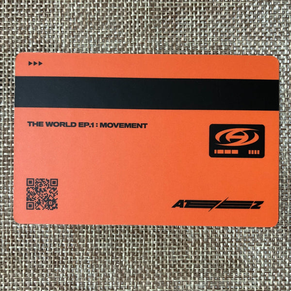 ATEEZ JONGHO [THE WORLD EP.1 : MOVEMENT] Official ID Card Photocard, Z Ver. /+G
