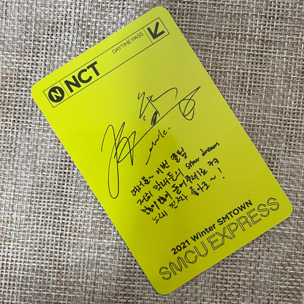 NCT 127 CHENLE [2021 Winter SMTOWN SMCU EXPRESS] Official Photocard / New / Gift