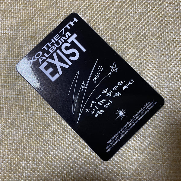 EXO CHEN #2 [ EXIST ] Official Photocard, Digipack Ver 7th Album / New / Gift