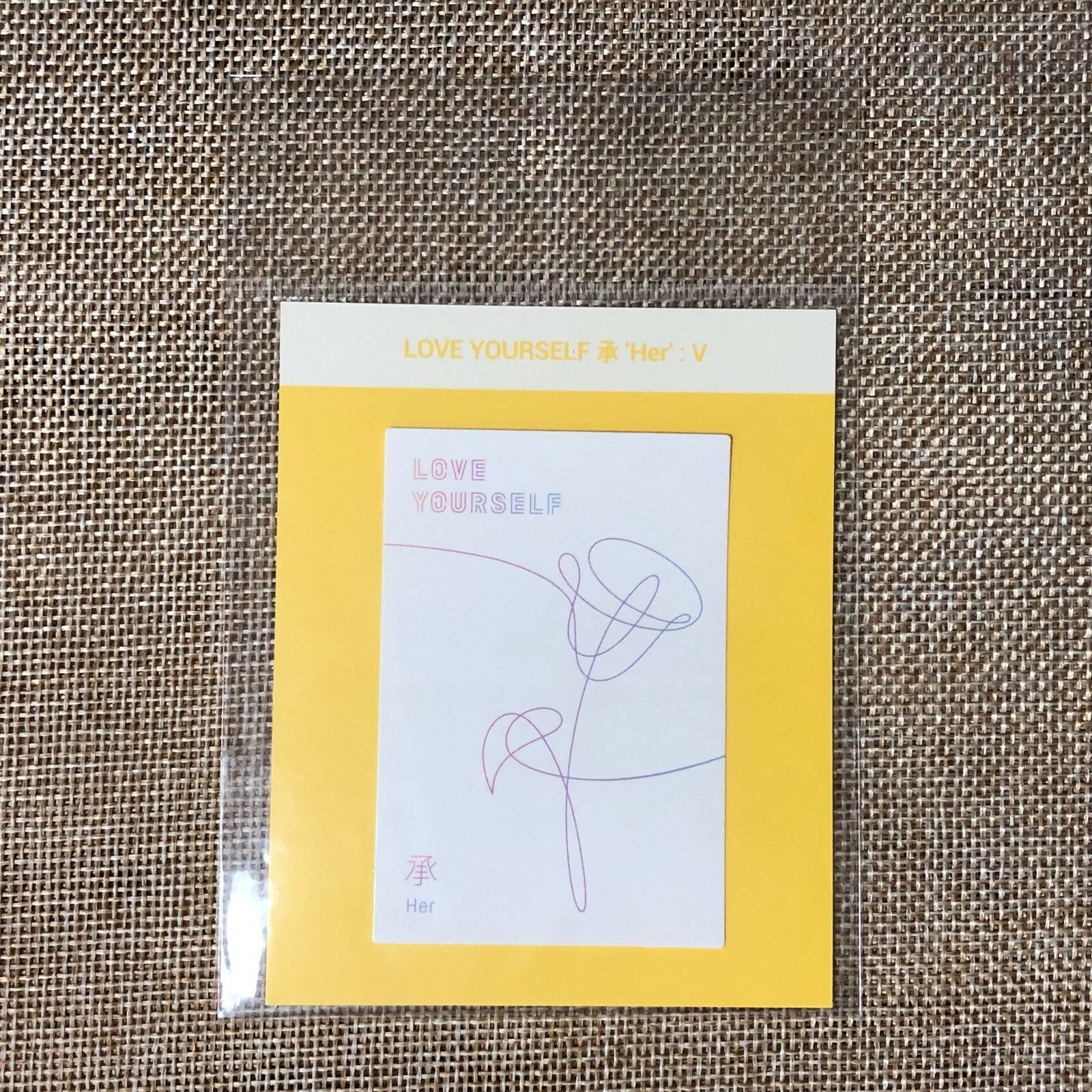BTS [Oh, always] Official Love Yourself Album Cover Sticker, Her V Ver / Gift