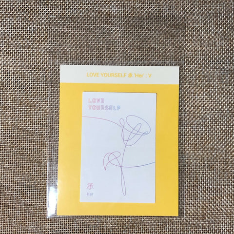 BTS [Oh, always] Official Love Yourself Album Cover Sticker, Her V Ver / Gift