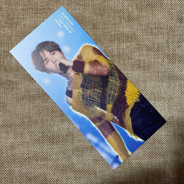 BTS SUGA [Speak Yourself Seoul The Final DVD] Official Bookmark / New, Rare /+G