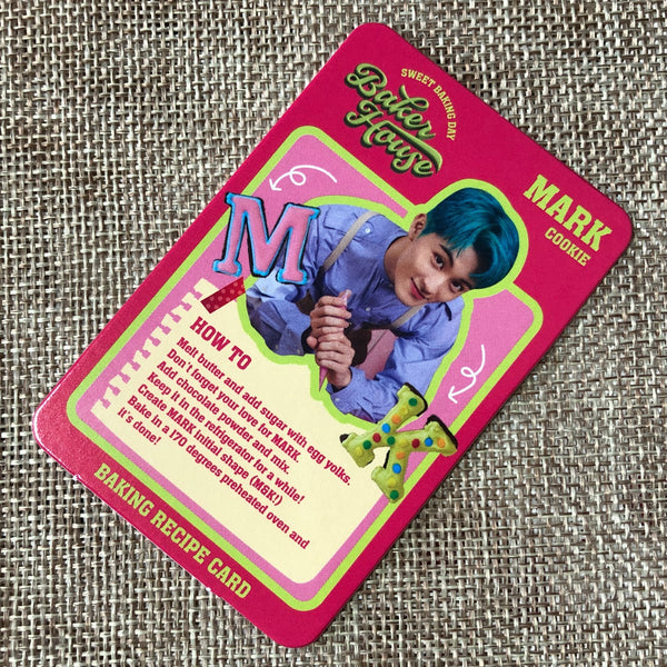 NCT 127 MARK [ BAKER HOUSE ] Official Recipe Card Photocard / New / Gift