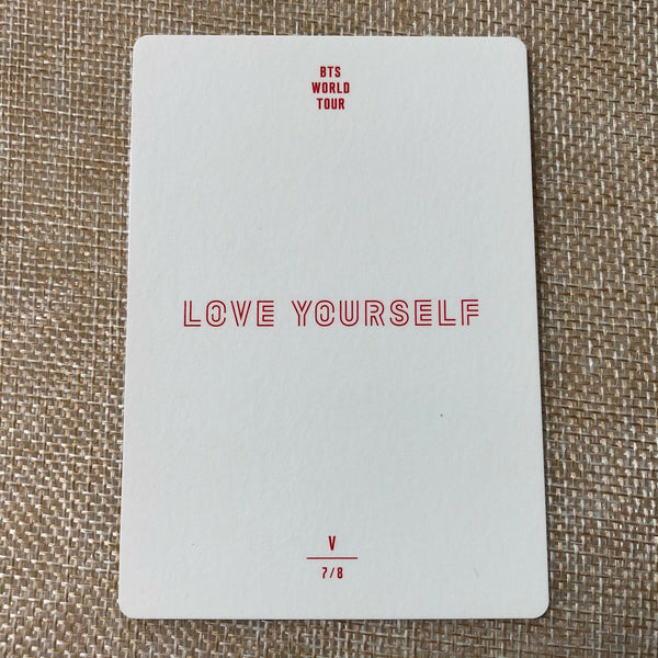 BTS V 7/8 [ Love Yourself World Tour ] Official Mini Photocard / New / Gift