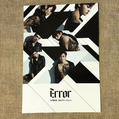 VIXX GROUP [ ERROR ] Official Brochure Poster, 2nd Mini Album / New, Rare / Gift